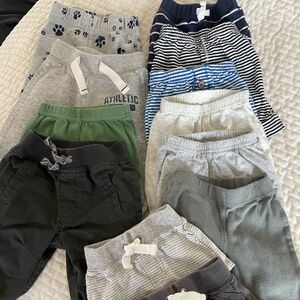 BABY BOY CLOTHING BOTTOMS BUNDLE NEWBORN-3 MONTHS